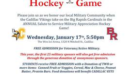 Veterans get in free at Cadillac ‘Salute to Service’ hockey game